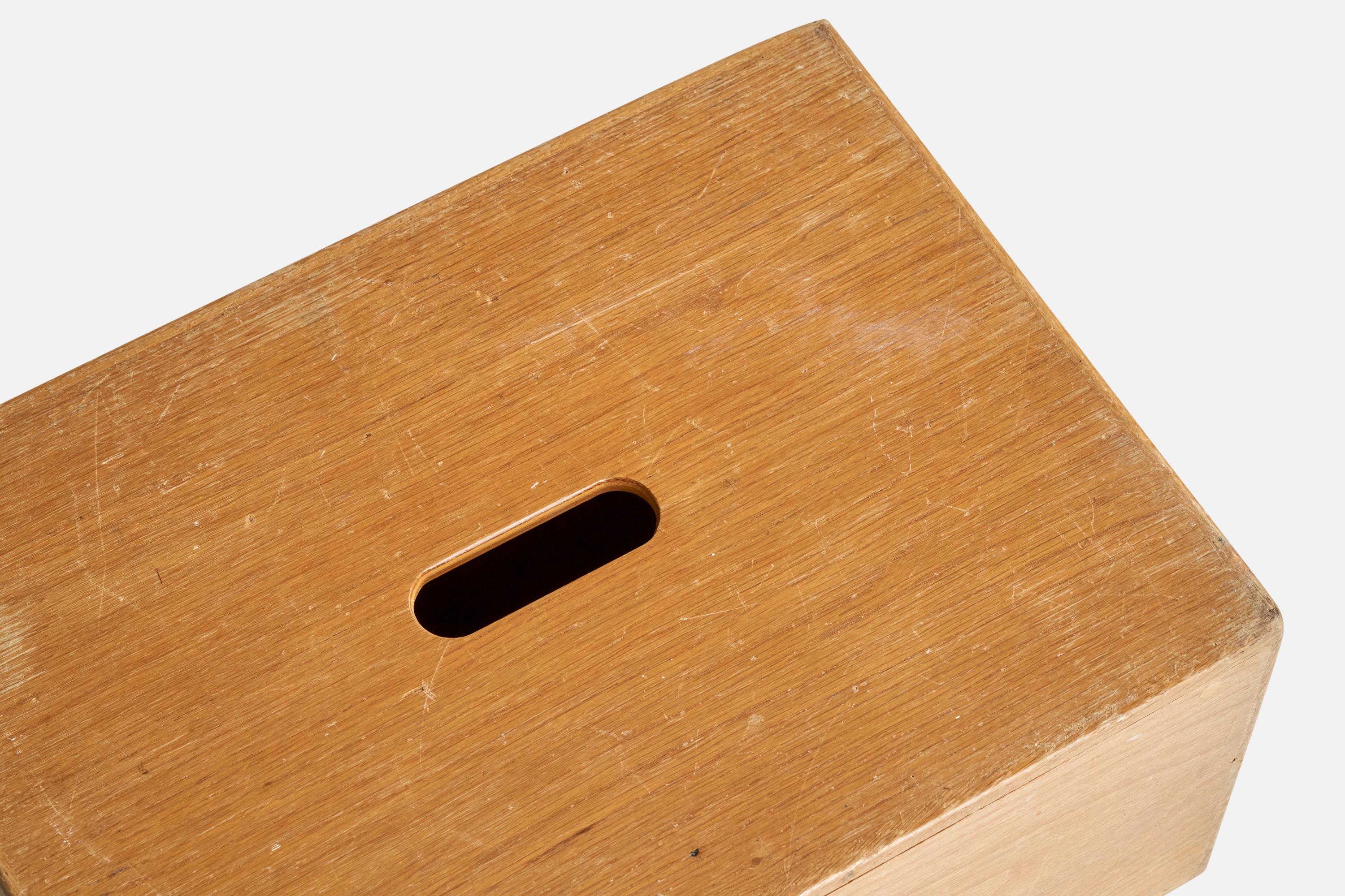 Designer suédois, tabouret d'escalier, Oak Oak, Suède, années 1950 en vente 1