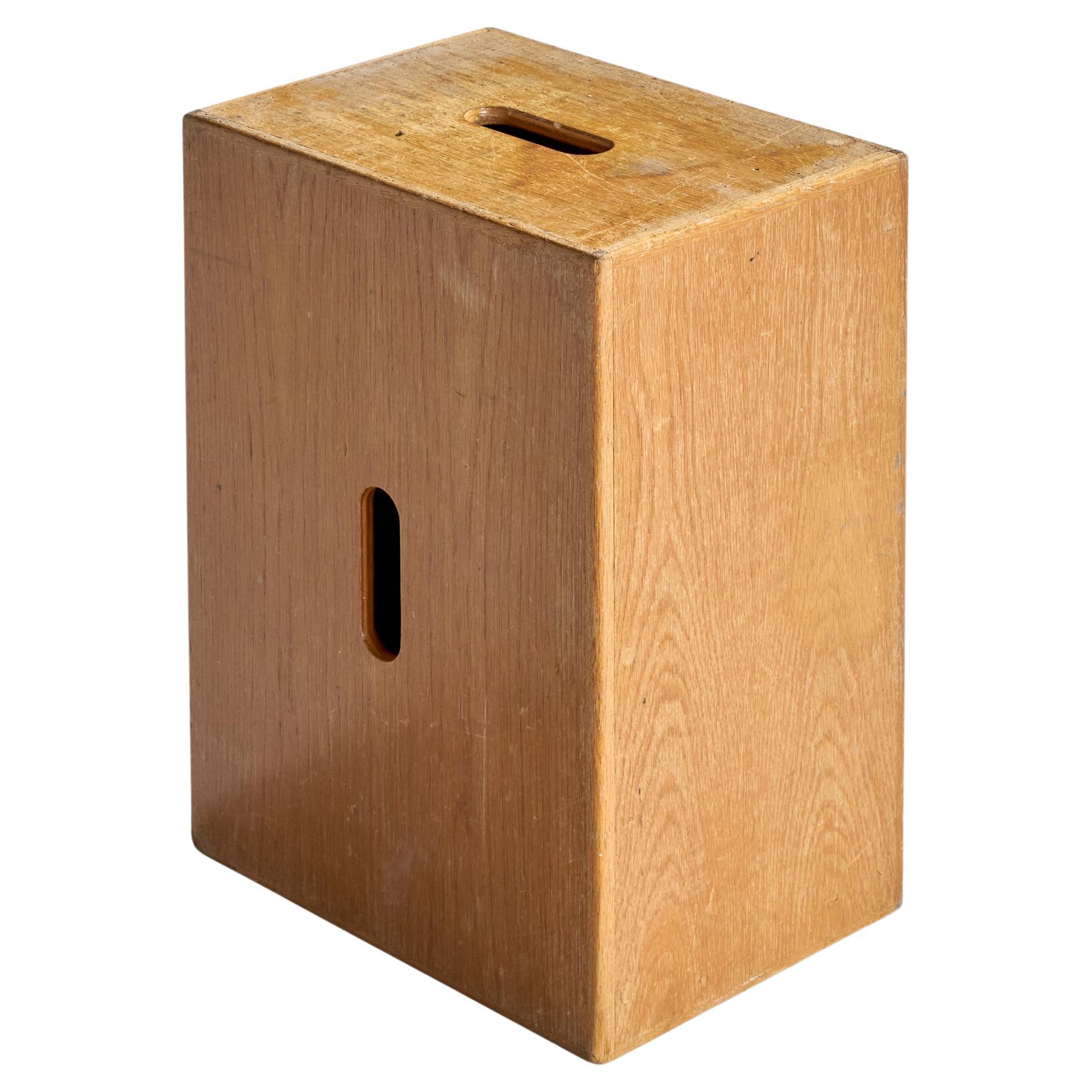 Sgabello svedese di design, Oak, Svezia, anni '50