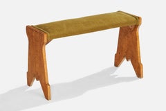 Swedish Designer, Stool, Birch, Fabric, Sweden, 1920s