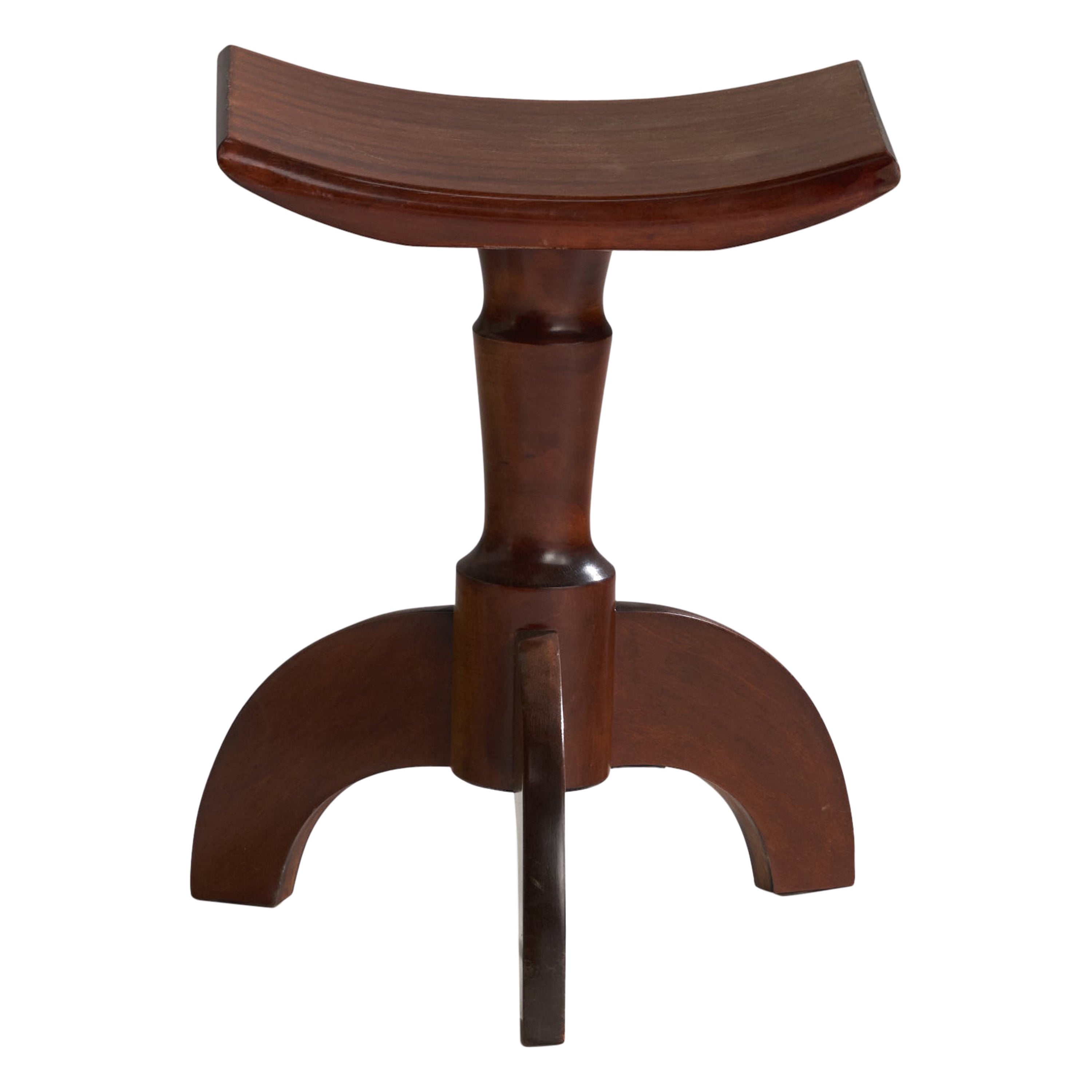 Swedish Designer, Stool, Birch, Sweden, 1930s