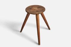 Swedish Designer, Stool, Pine, Sweden, 1940s