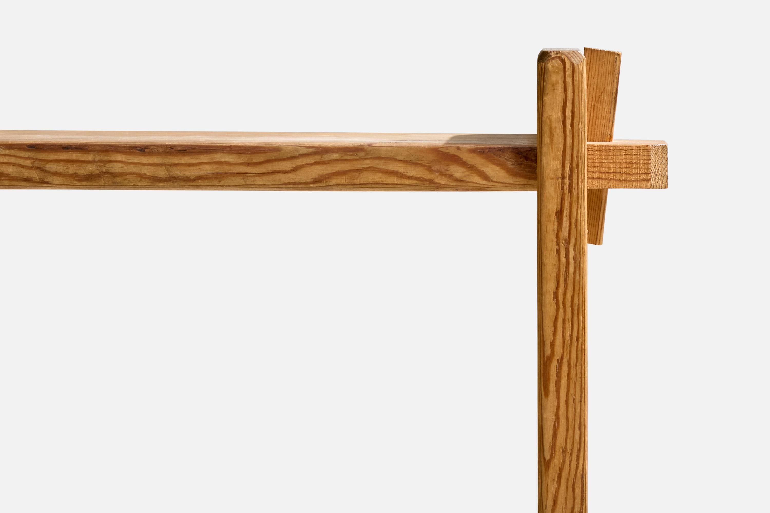 Mid-20th Century Swedish Designer, Stool, Pine, Sweden, 1950s For Sale