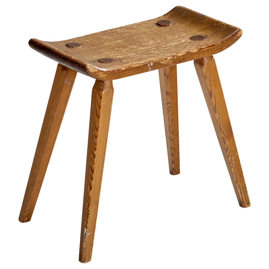 Swedish Designer, Stool, Pine, Sweden, 1950s