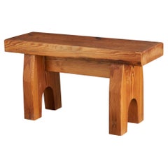 Swedish Designer, Stool, Pine, Sweden, 1950s