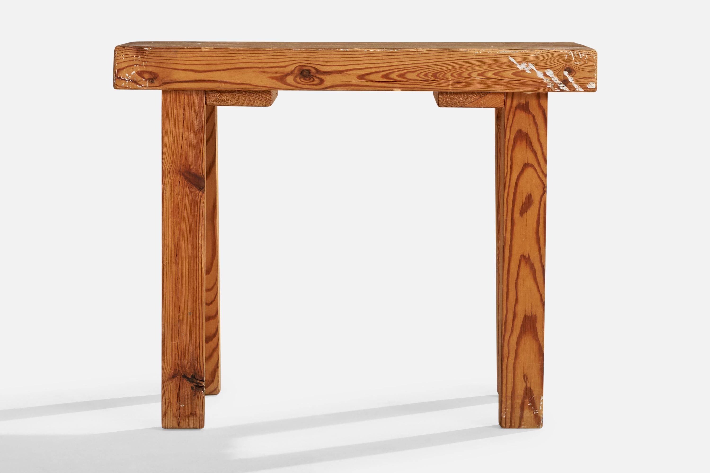 Suédois Tabouret de designer suédois, pin, Suède, années 1960 en vente