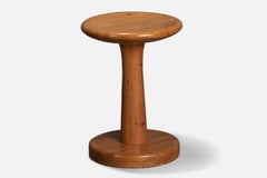 Swedish Designer, Stool, Pine, Sweden, 1970s