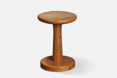 Swedish Designer, Stool, Pine, Sweden, 1970s