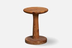 Swedish Designer, Stool, Pine, Sweden, 1970s