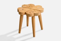Swedish Designer, Stool, Pine, Sweden, 1970s