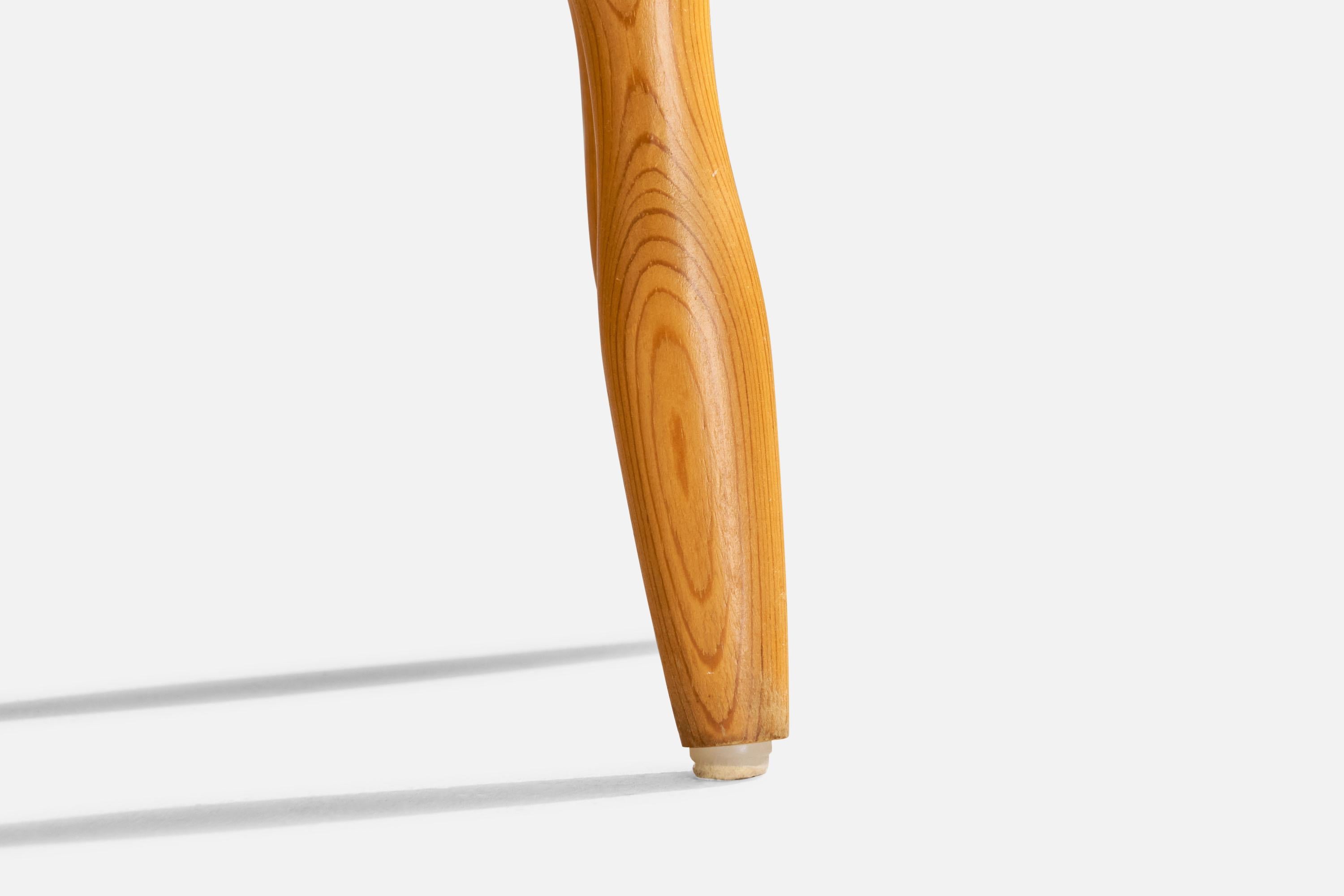 Pin Tabouret de designer suédois, pin, Suède, années 1970 en vente