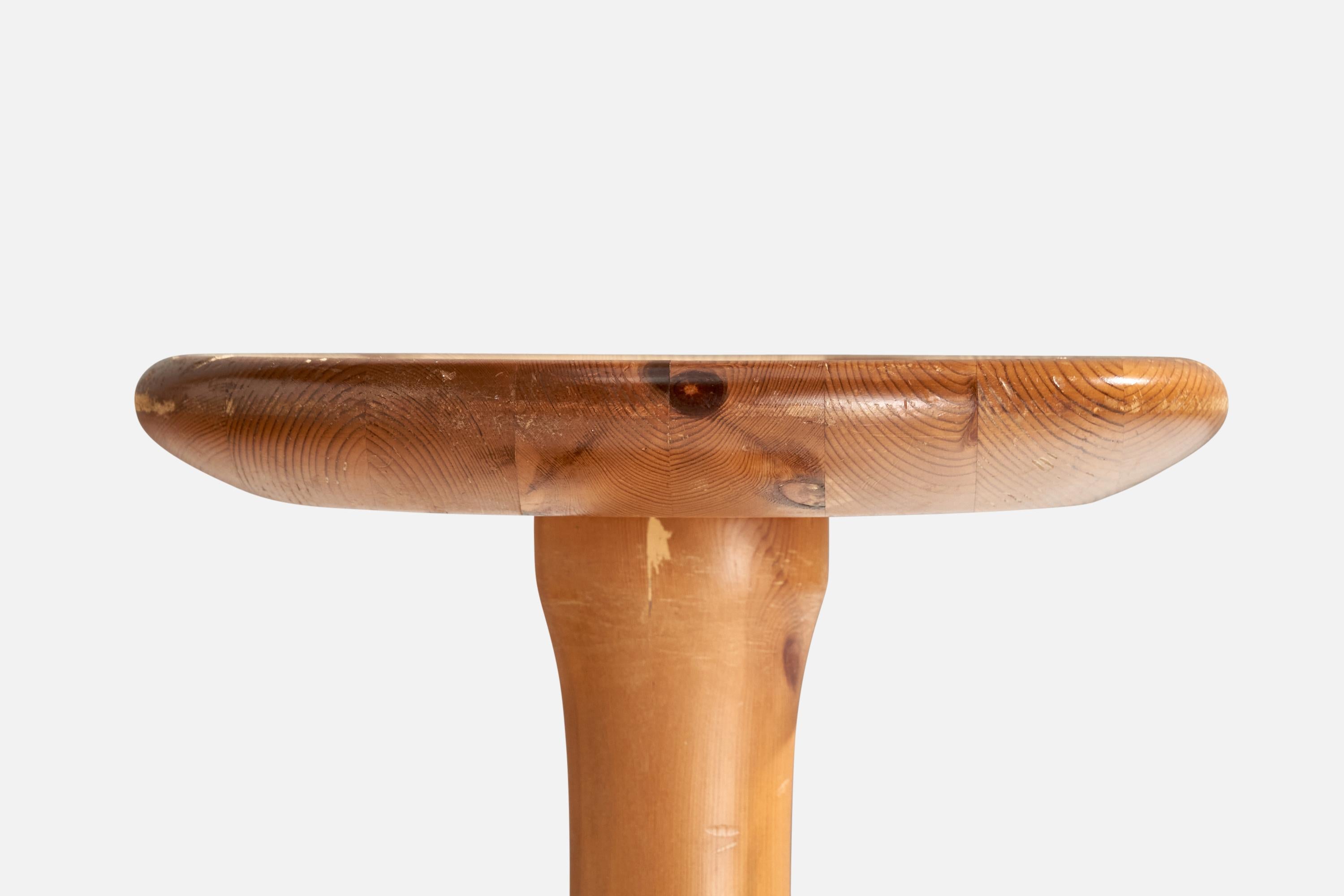Pin Tabouret de designer suédois, pin, Suède, années 1970 en vente