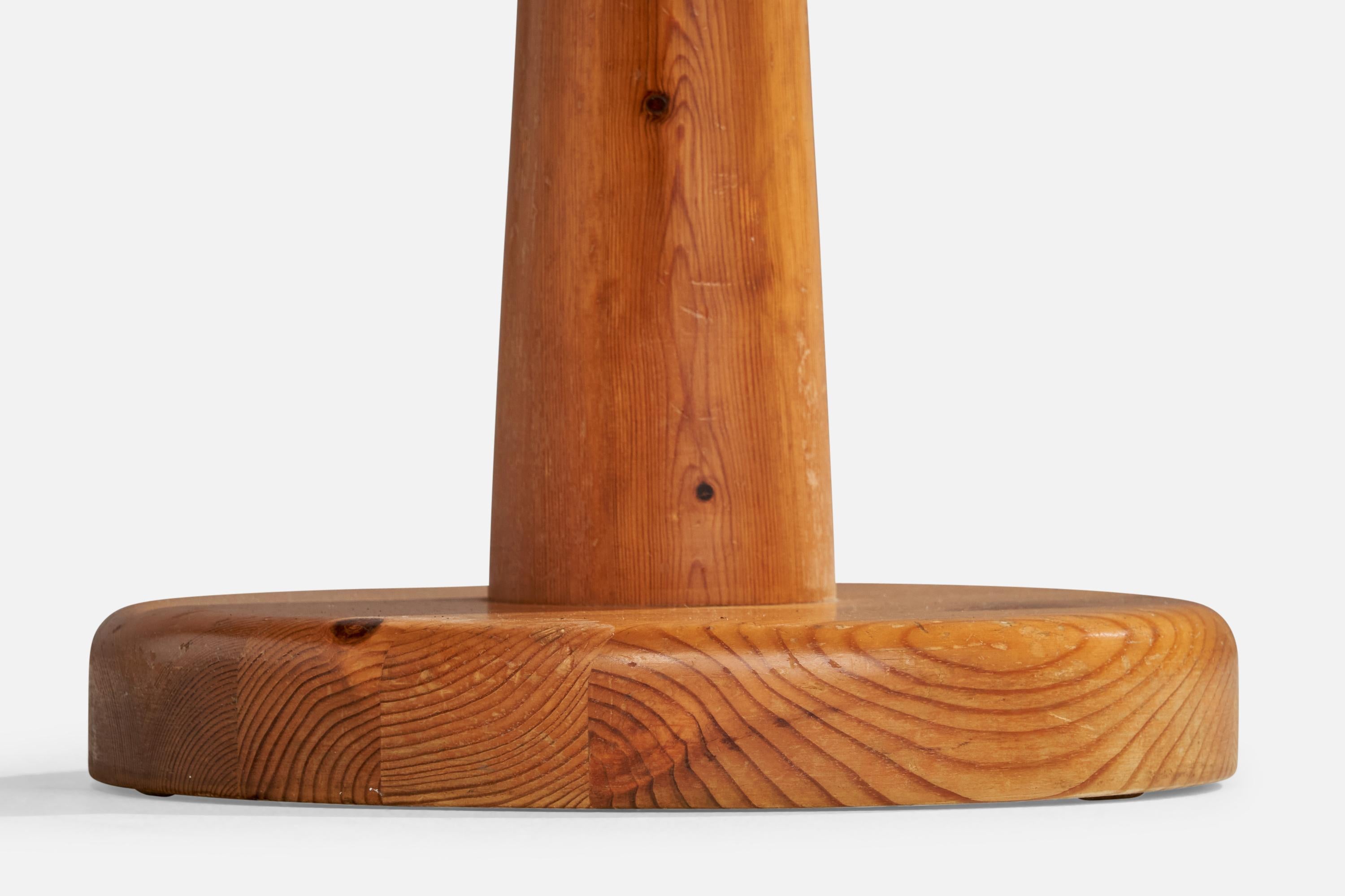 Swedish Designer, Stool, Pine, Sweden, 1970s For Sale 3