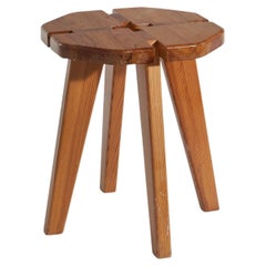 Swedish Designer, Stool, Pine, Sweden, 1970s