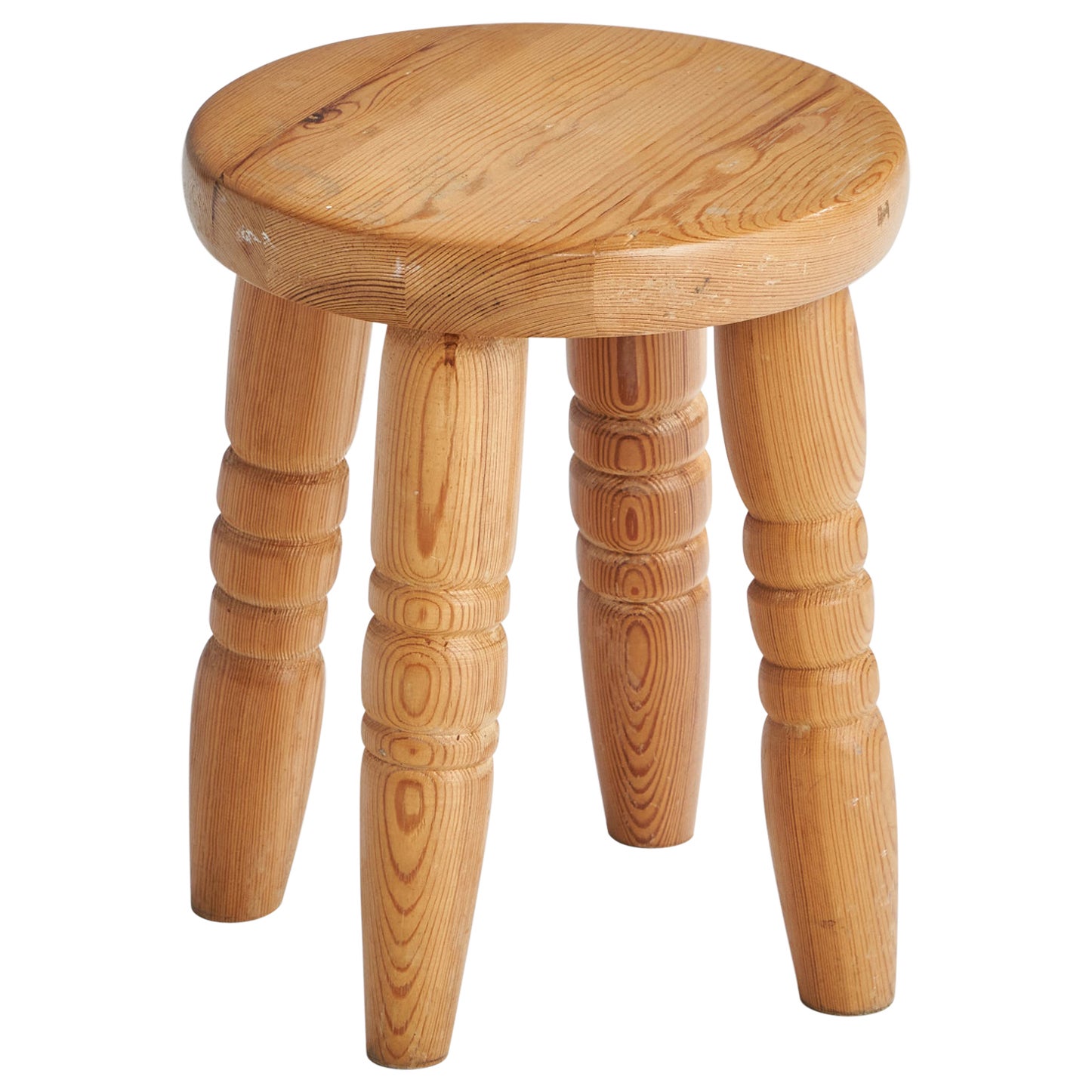 Schwedischer Designer, Hocker, Kiefernholz, Schweden, 1991 im Angebot