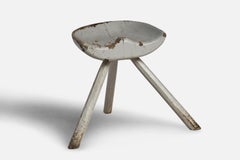 Swedish Designer, Stool, Wood, Sweden, 1930s
