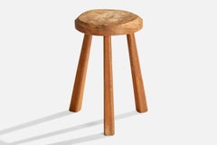 Sgabello di design svedese, Wood, Svezia, anni '1960