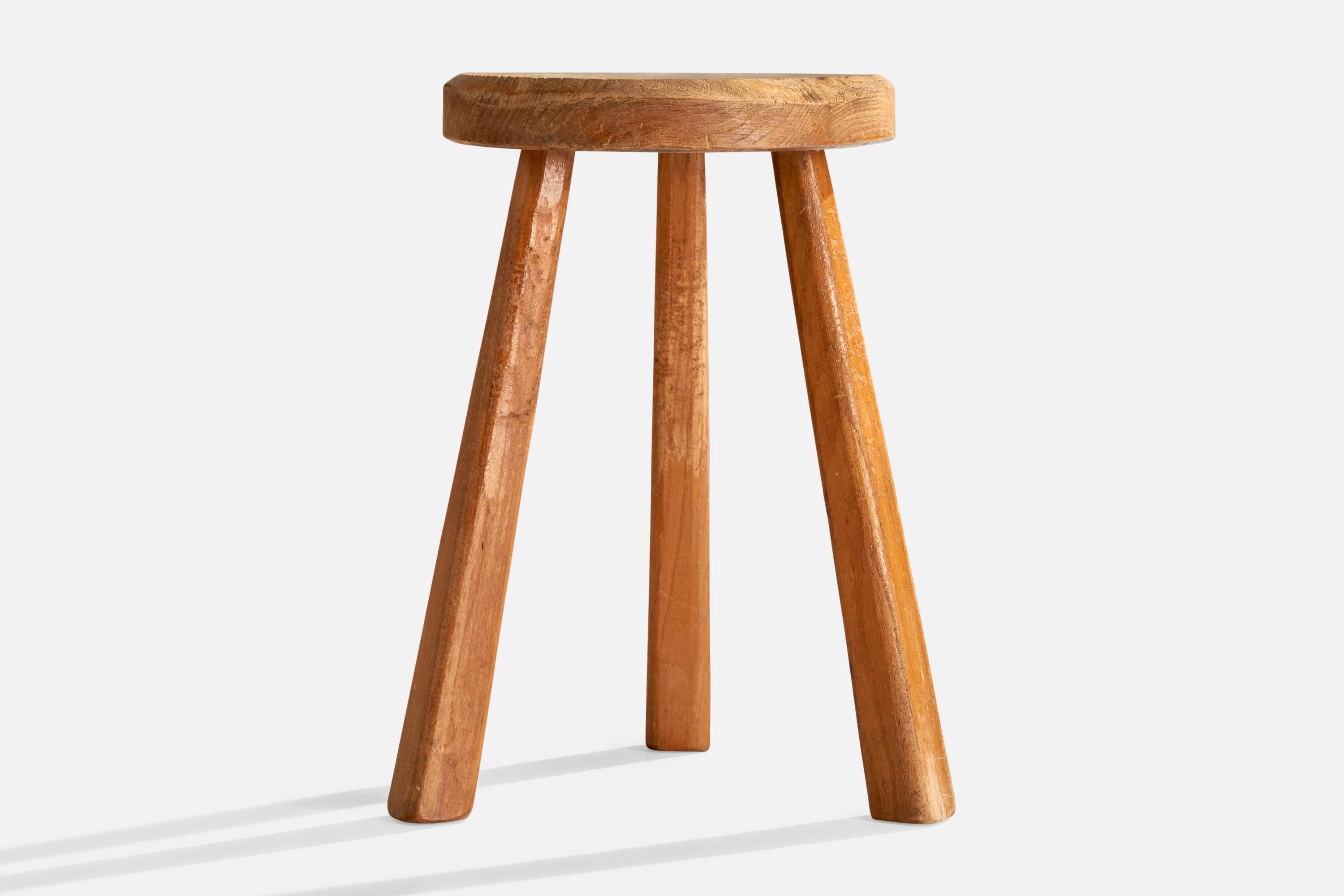 Swedish Designer, Stool, Wood, Sweden, 1960s (Schwedisch) im Angebot
