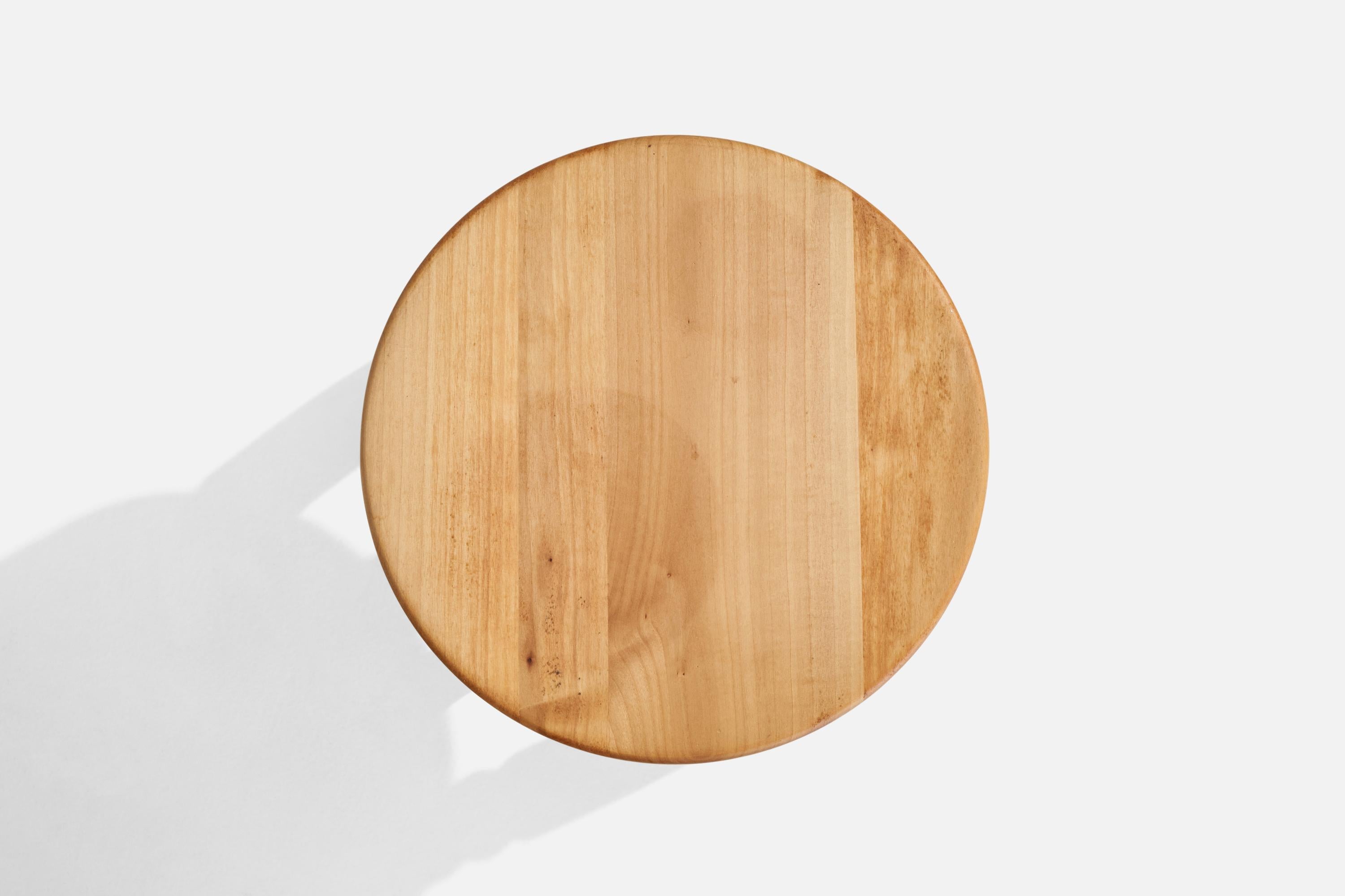 Fine XX secolo Designer svedese, Sgabello, Wood, Svezia, anni '70 in vendita
