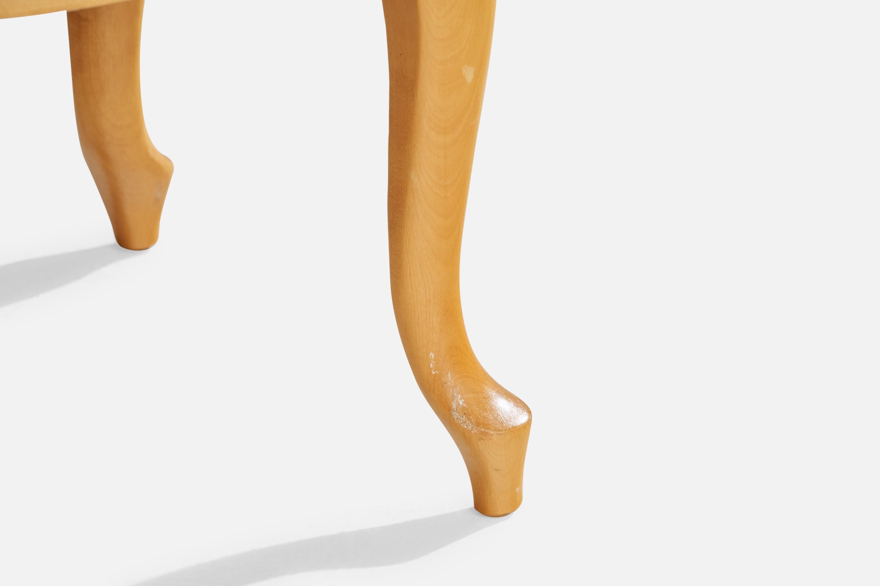 Designer suédois, tabourets, bouleau, tissu, Suède, années 1920 en vente 2