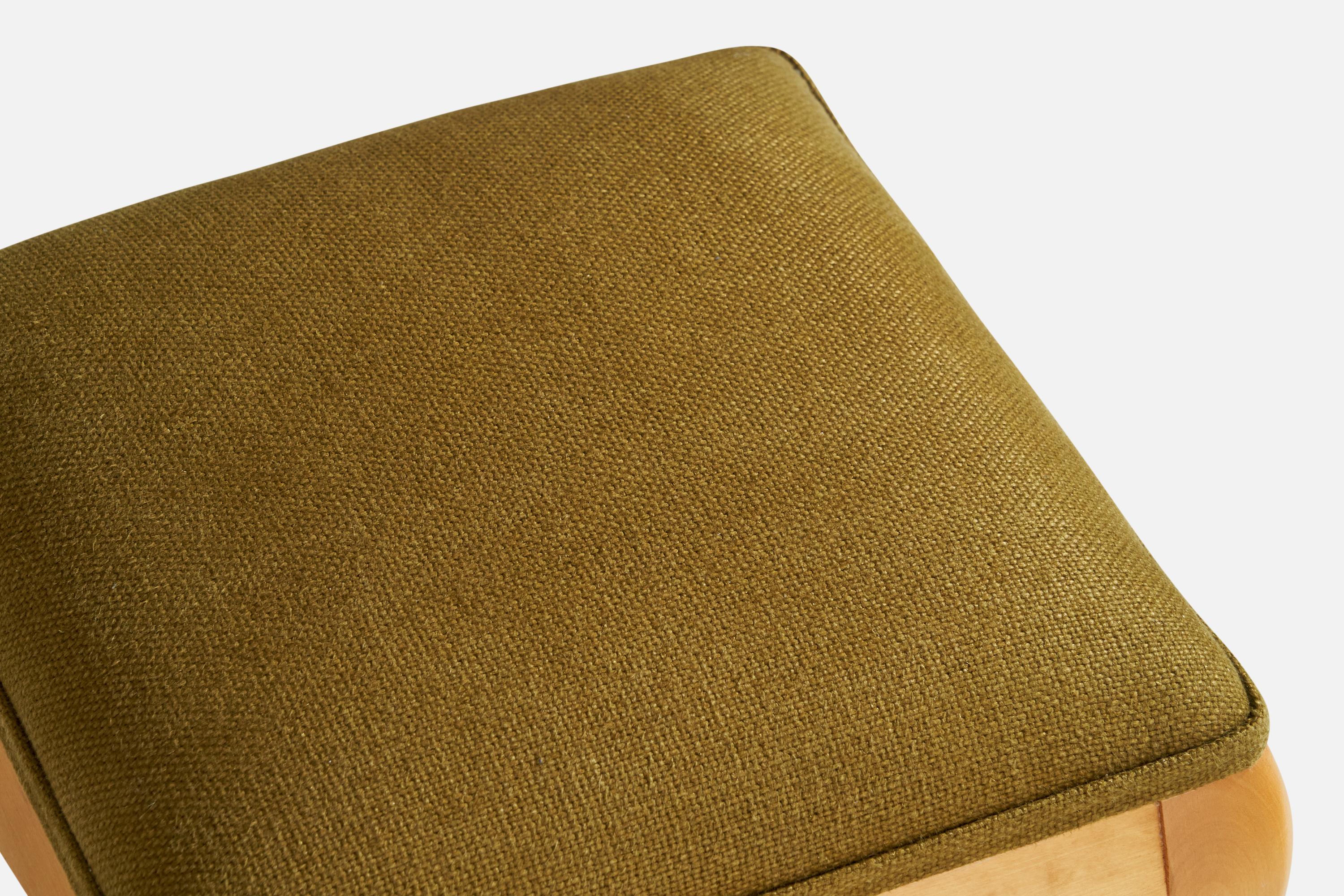 Designer suédois, tabourets, bouleau, tissu, Suède, années 1920 en vente 3