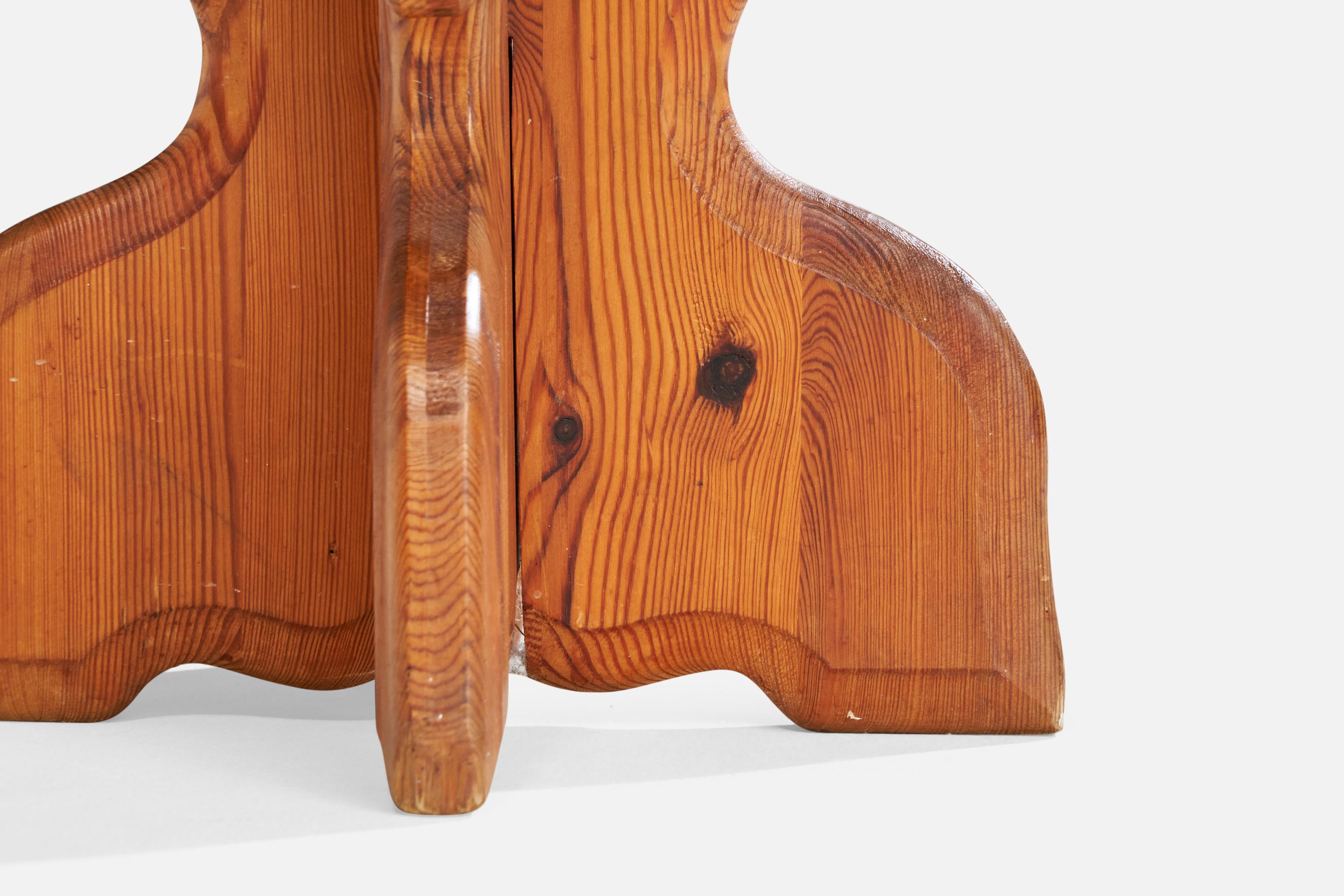 Swedish Designer, Stools, Pine, Sweden, 1970s For Sale 4