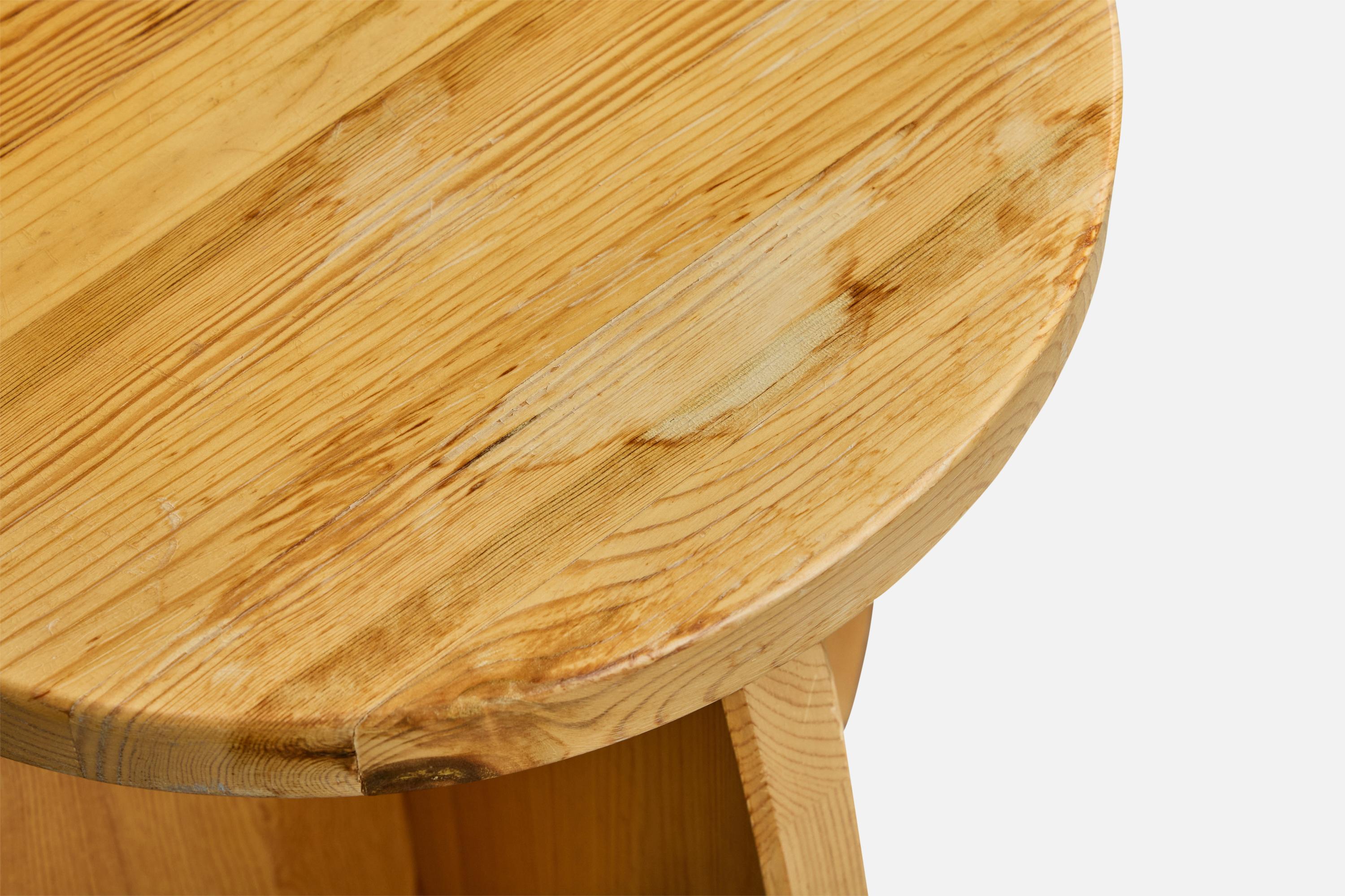 Swedish Designer, Stools, Pine, Sweden, 1980s For Sale 5