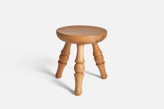 Schwedischer Designer, Hocker, Kiefer massiv, Schweden, 1970er