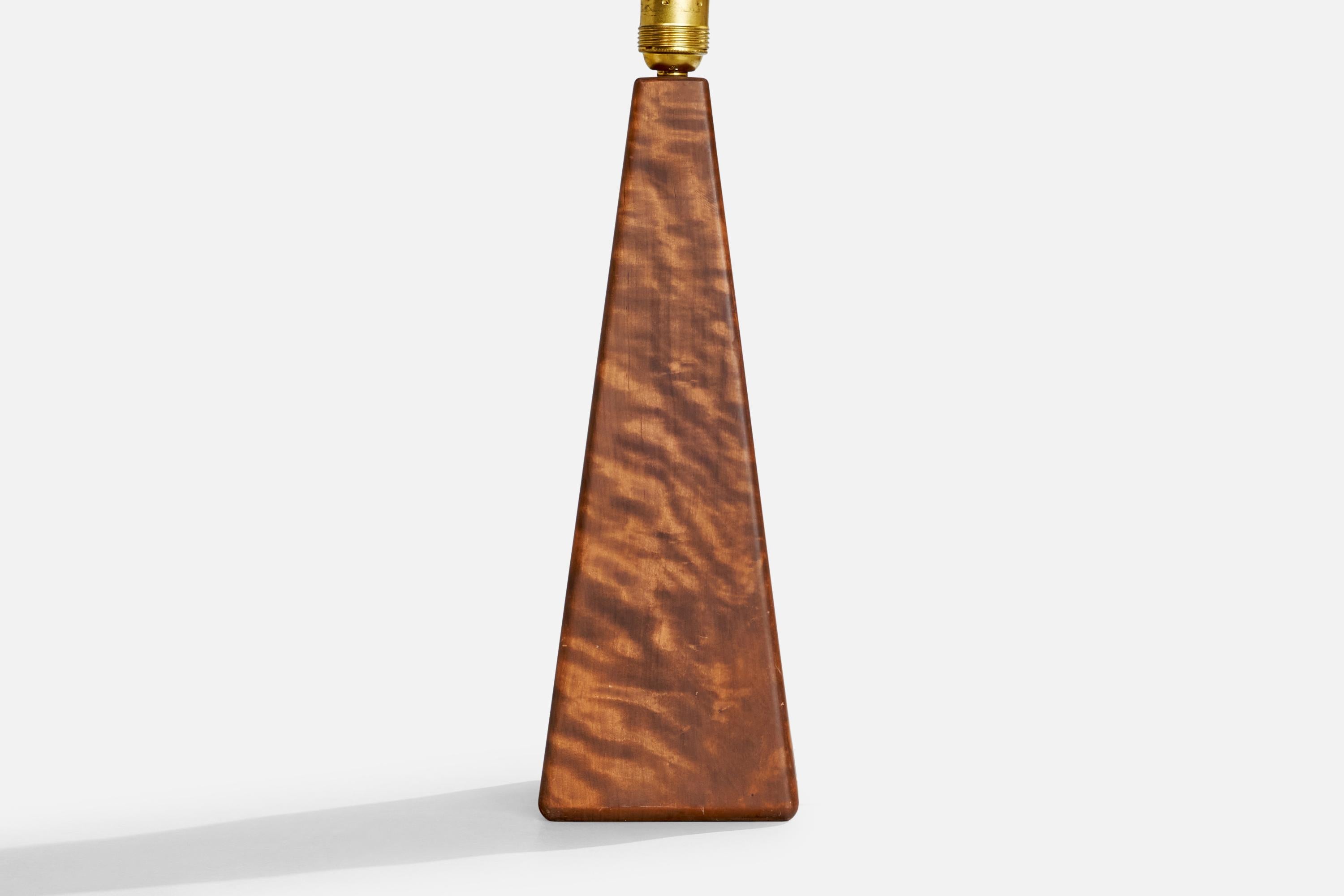 Designer suédois, lampe de table, bouleau, Suède, années 1960 en vente 3