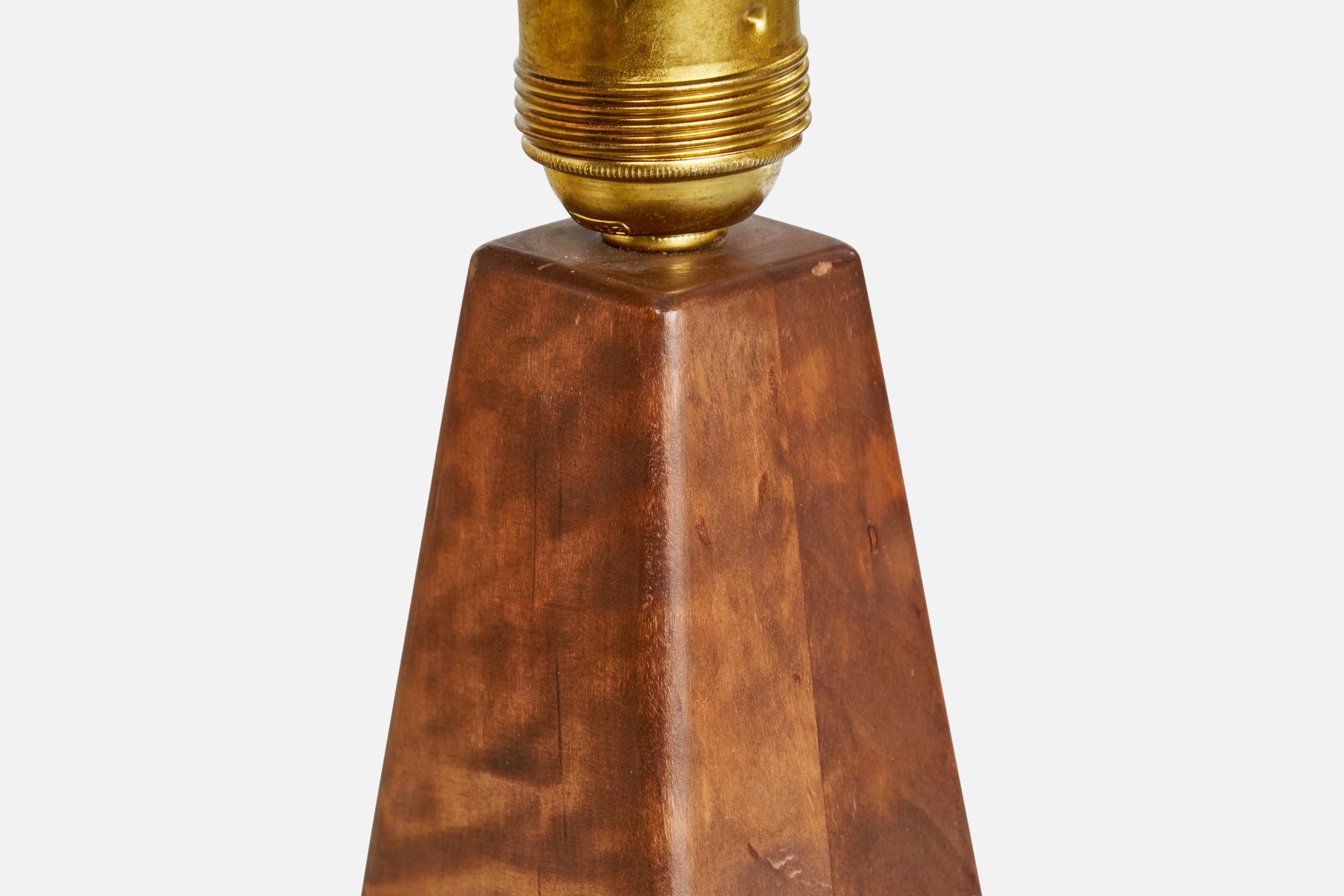 Designer suédois, lampe de table, bouleau, Suède, années 1960 en vente 5
