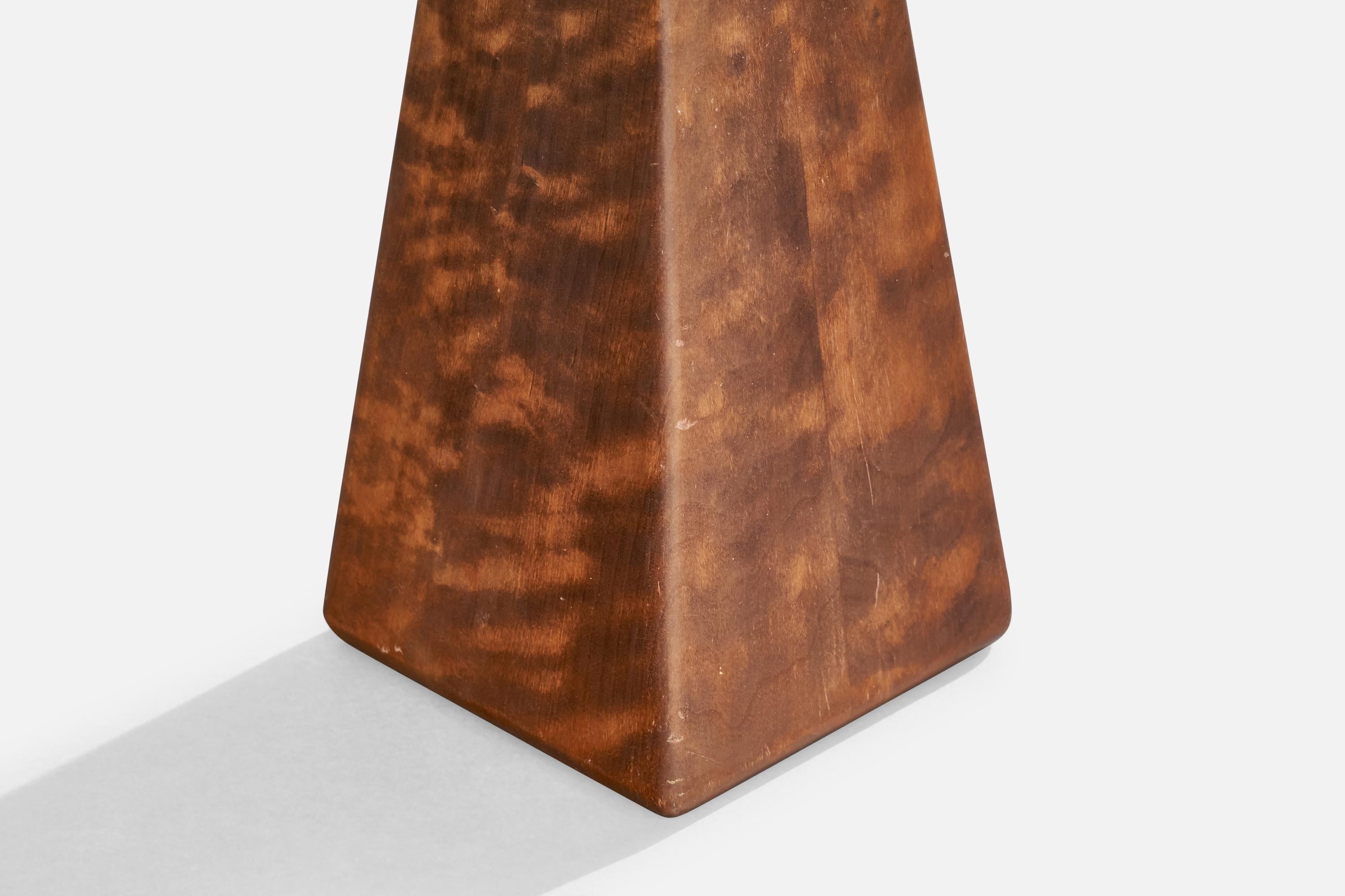 Scandinave moderne Designer suédois, lampe de table, bouleau, Suède, années 1960 en vente
