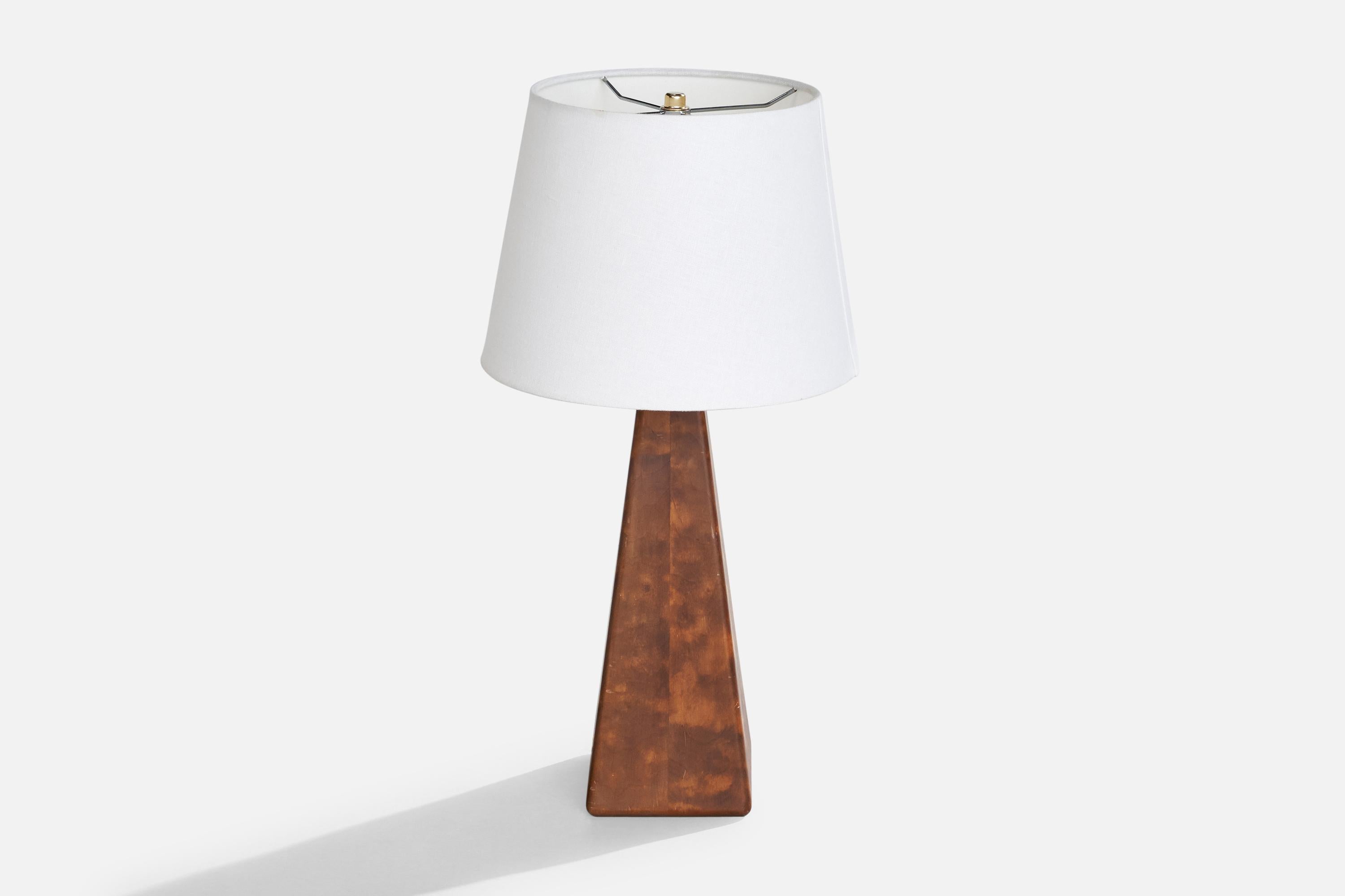 Bouleau Designer suédois, lampe de table, bouleau, Suède, années 1960 en vente