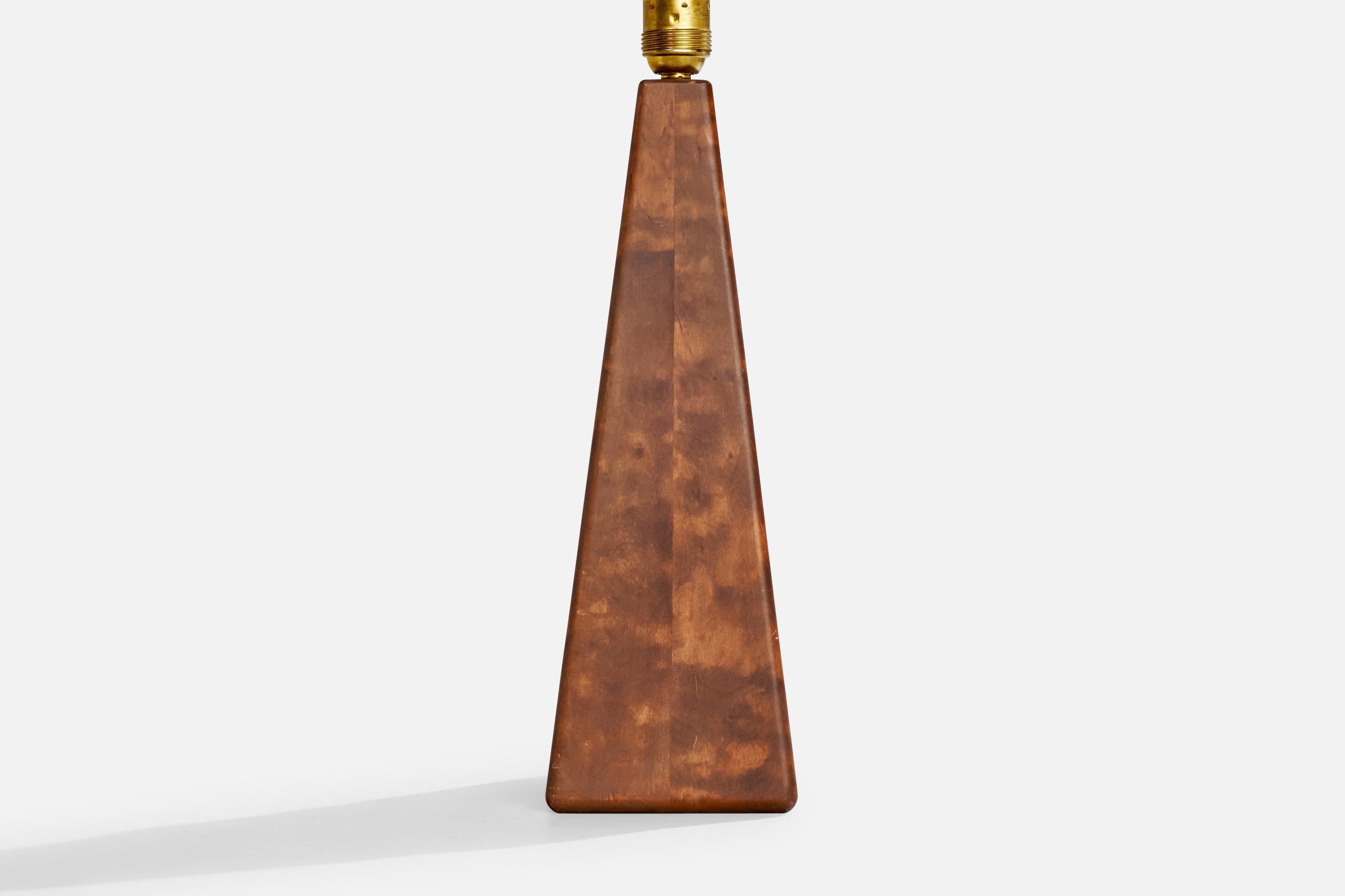 Designer suédois, lampe de table, bouleau, Suède, années 1960 en vente 2