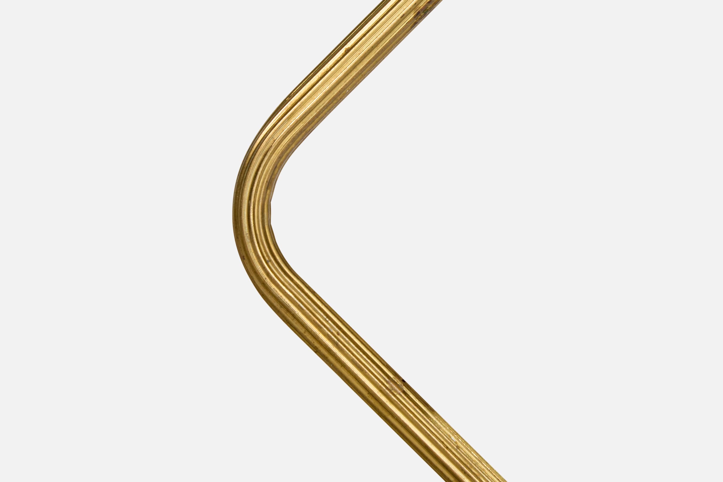 Swedish Designer, Table Lamp, Brass, Sweden, 1940s For Sale 6