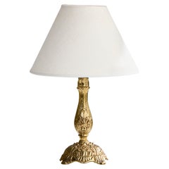 Designer suédois, lampe de table, laiton, Suède, années 1940