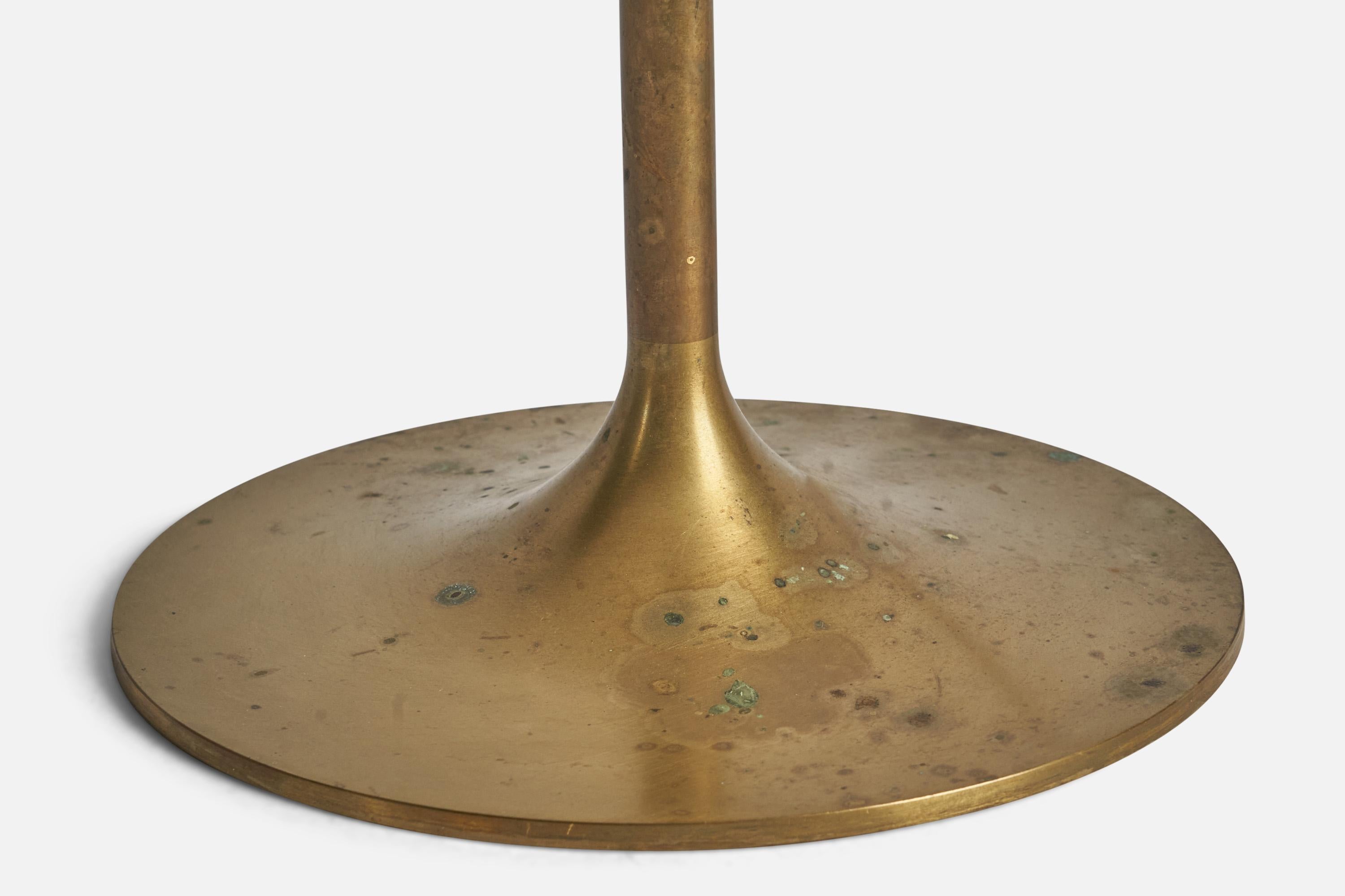 Mid-20th Century Swedish Designer, Table Lamp, Brass, Sweden, 1950s For Sale