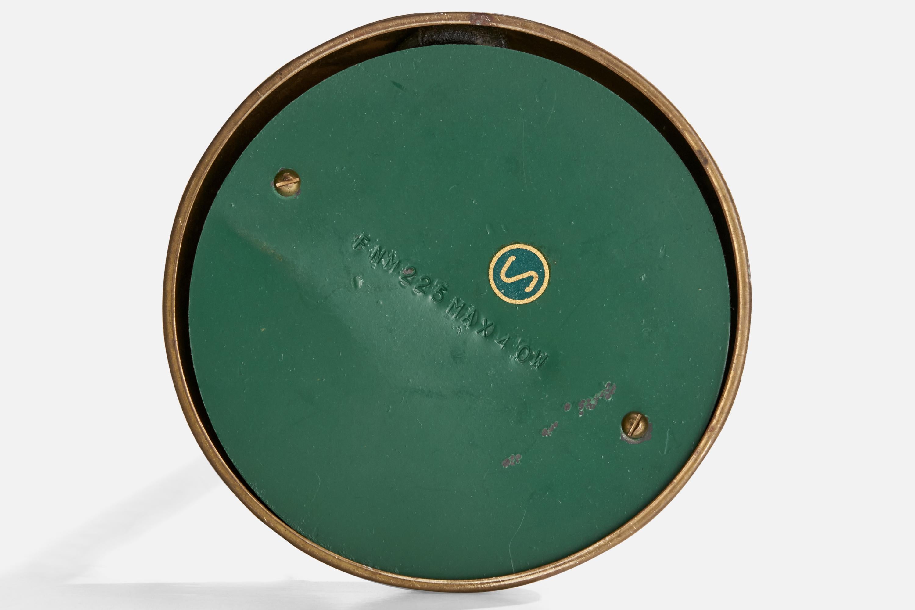 Designer suédois, lampe de table, laiton, Suède, années 1950 en vente 1