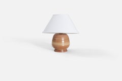 Swedish Designer, Table Lamp, Earthenware, Sweden, 1940s