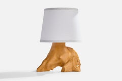 Swedish Designer, Table Lamp, Burl, Sweden, 1960s