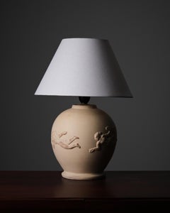 Lampada da tavolo di design svedese di Bjerkås Armatur, anni '40