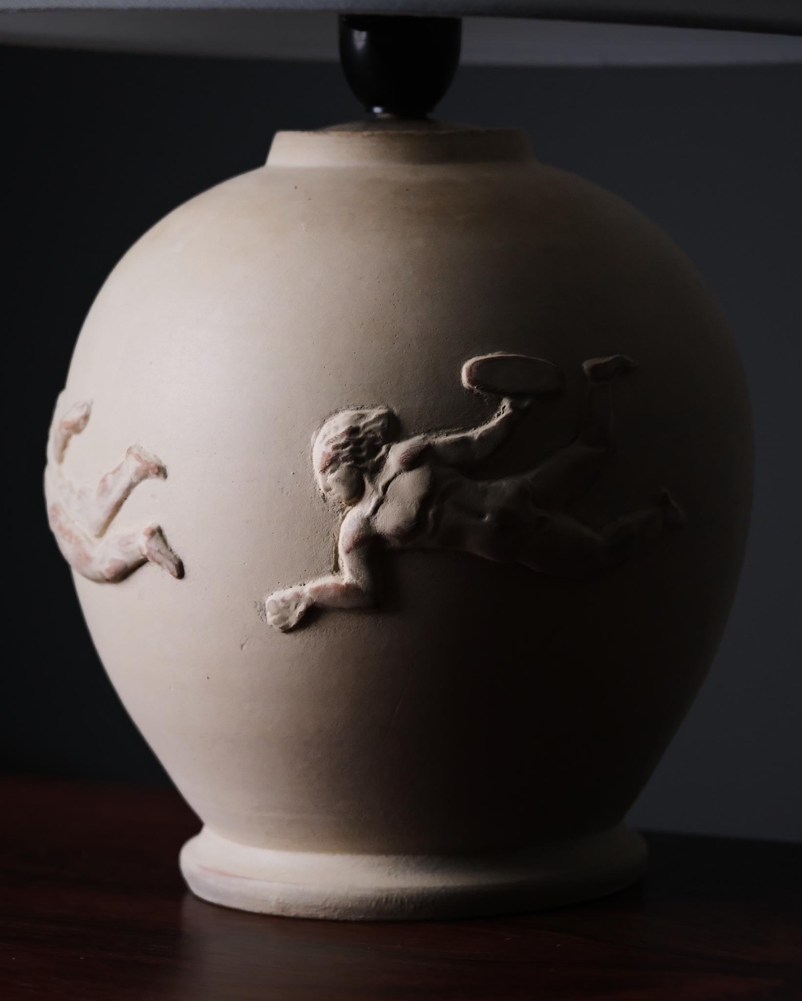 Lámpara de mesa de diseño sueco de Bjerkås Armatur, década de 1940 Escandinavo moderno en venta