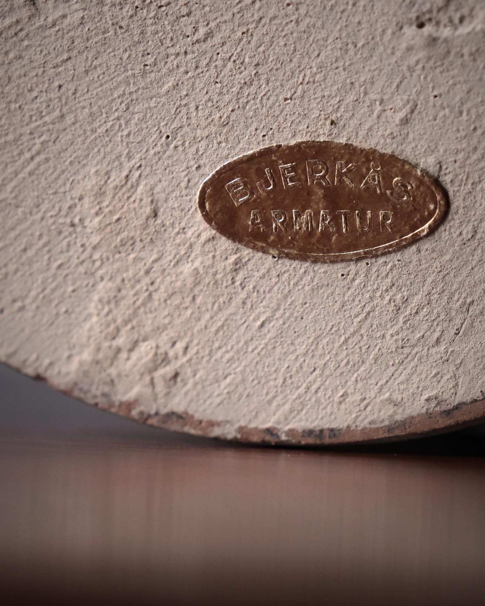 Lámpara de mesa de diseño sueco de Bjerkås Armatur, década de 1940 en venta 1