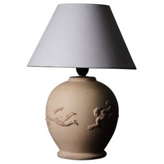 Swedish designer table lamp by Bjerkås Armatur, 1940s