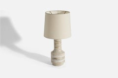 Swedish Designer, Table Lamp, Carrara Marble, Sweden 1970s