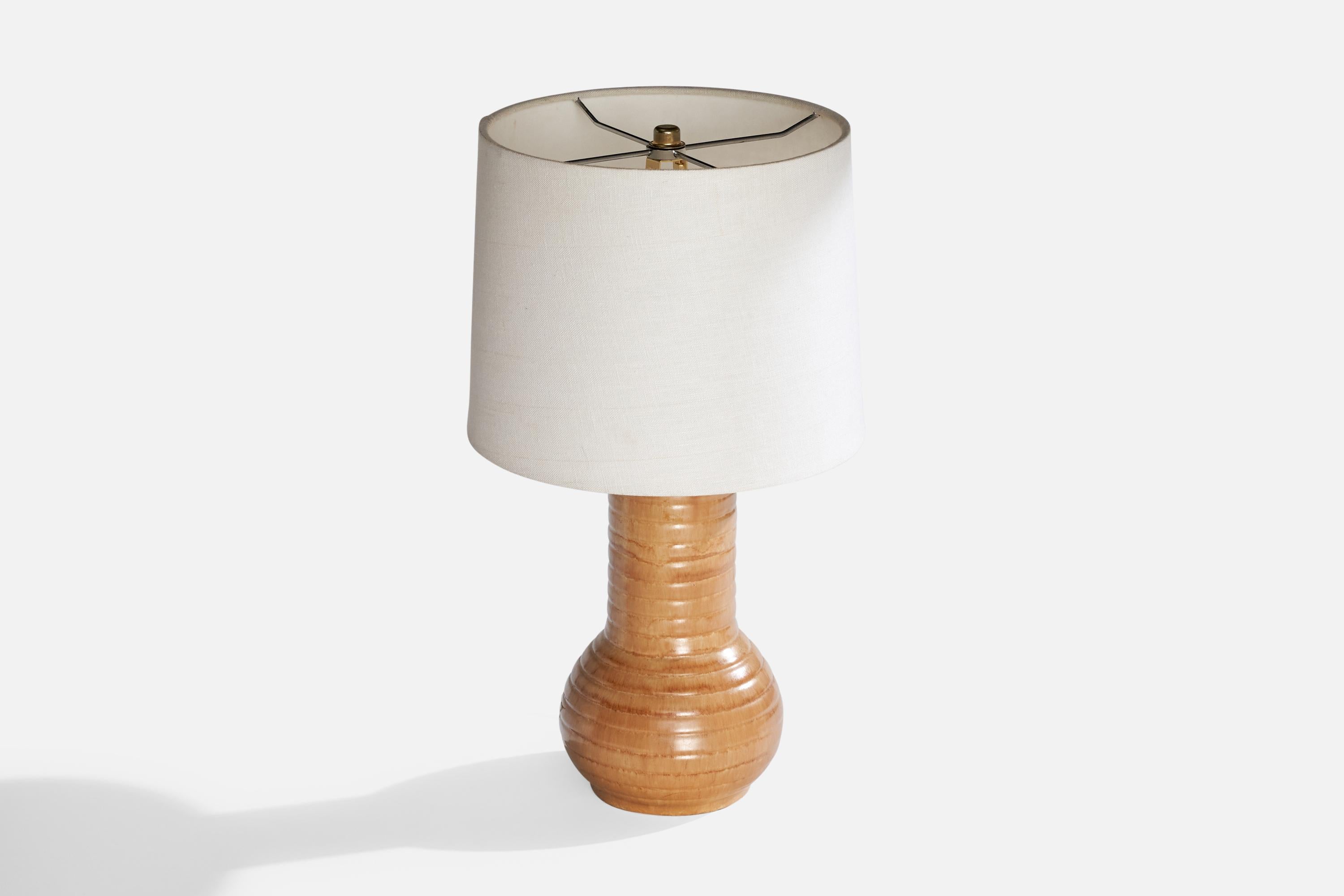 Suédois Designer suédois, lampe de bureau, céramique, métal, Suède, années 1930 en vente