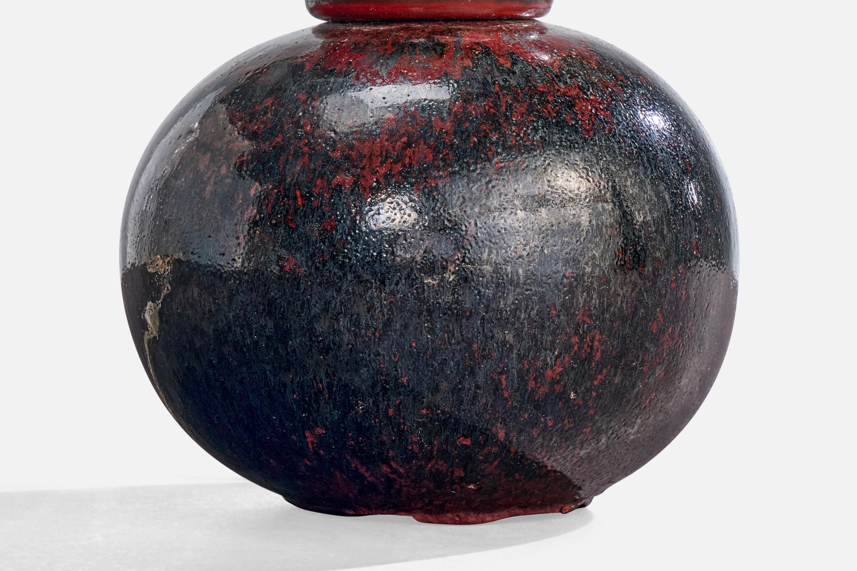 Swedish Designer, Table Lamp, Ceramic, Sweden, 1940s For Sale 2