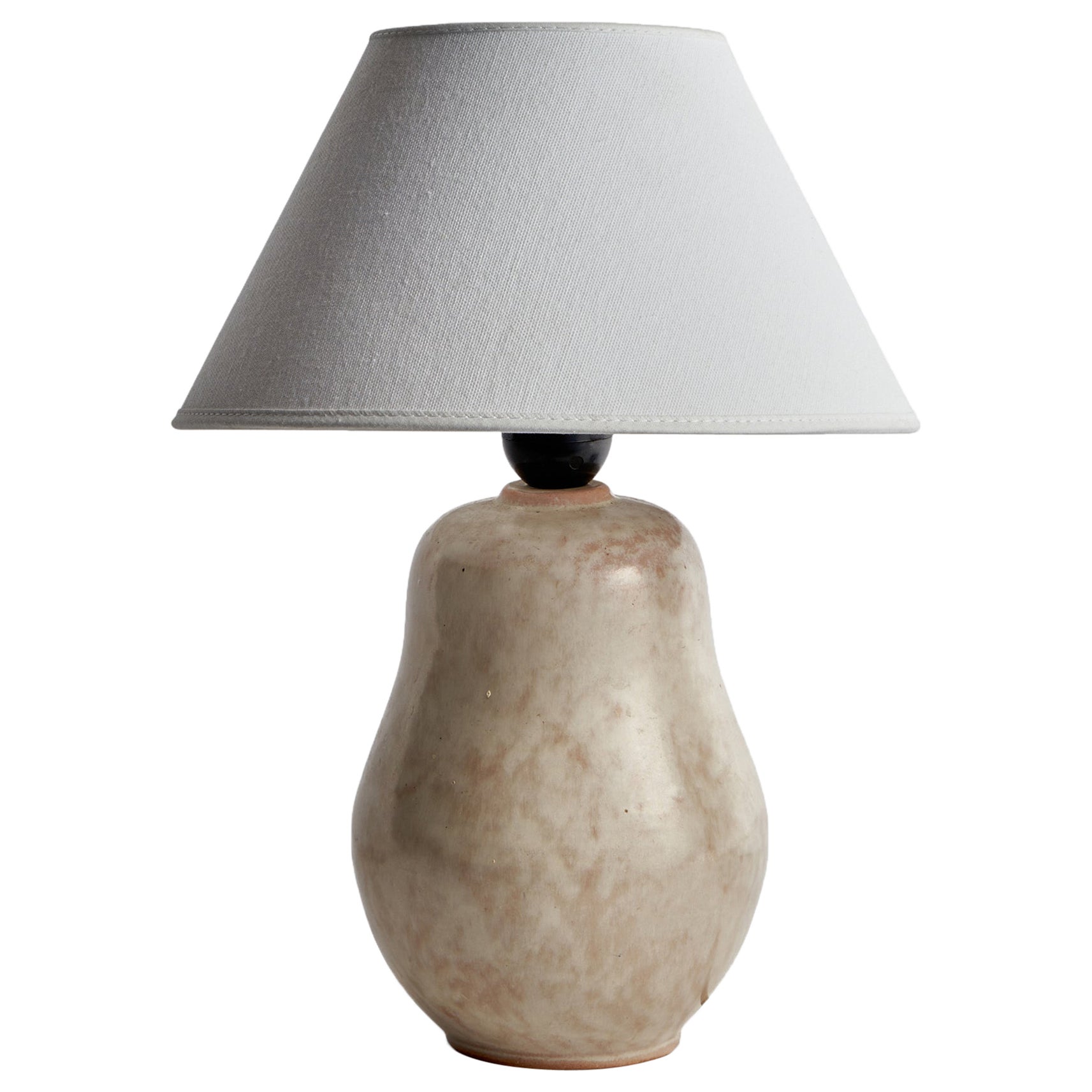 Designer suédois, lampe de bureau, céramique, Suède, années 1940