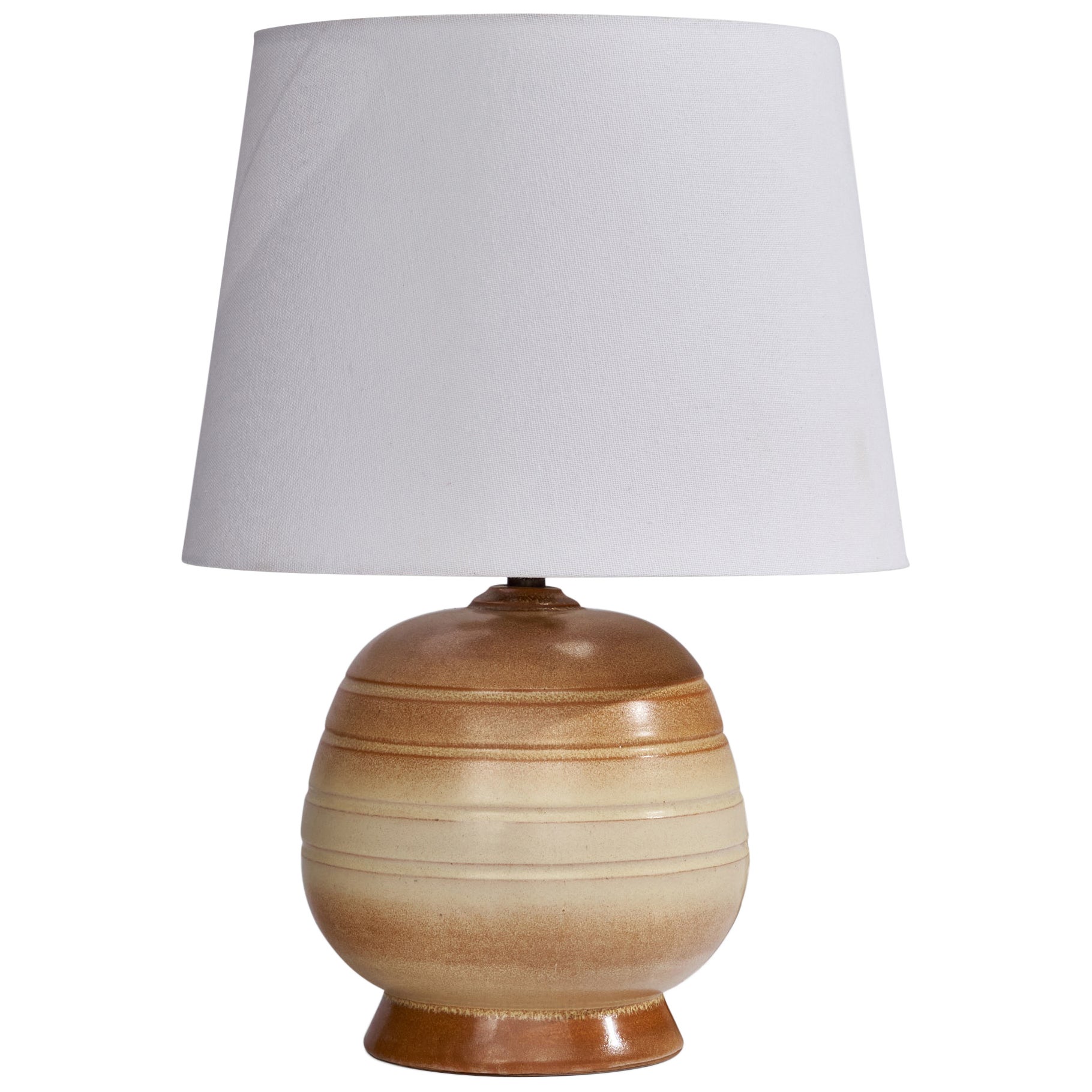 Swedish Designer, Table Lamp, Ceramic, Sweden, 1940s