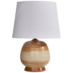 Swedish Designer, Table Lamp, Ceramic, Sweden, 1940s
