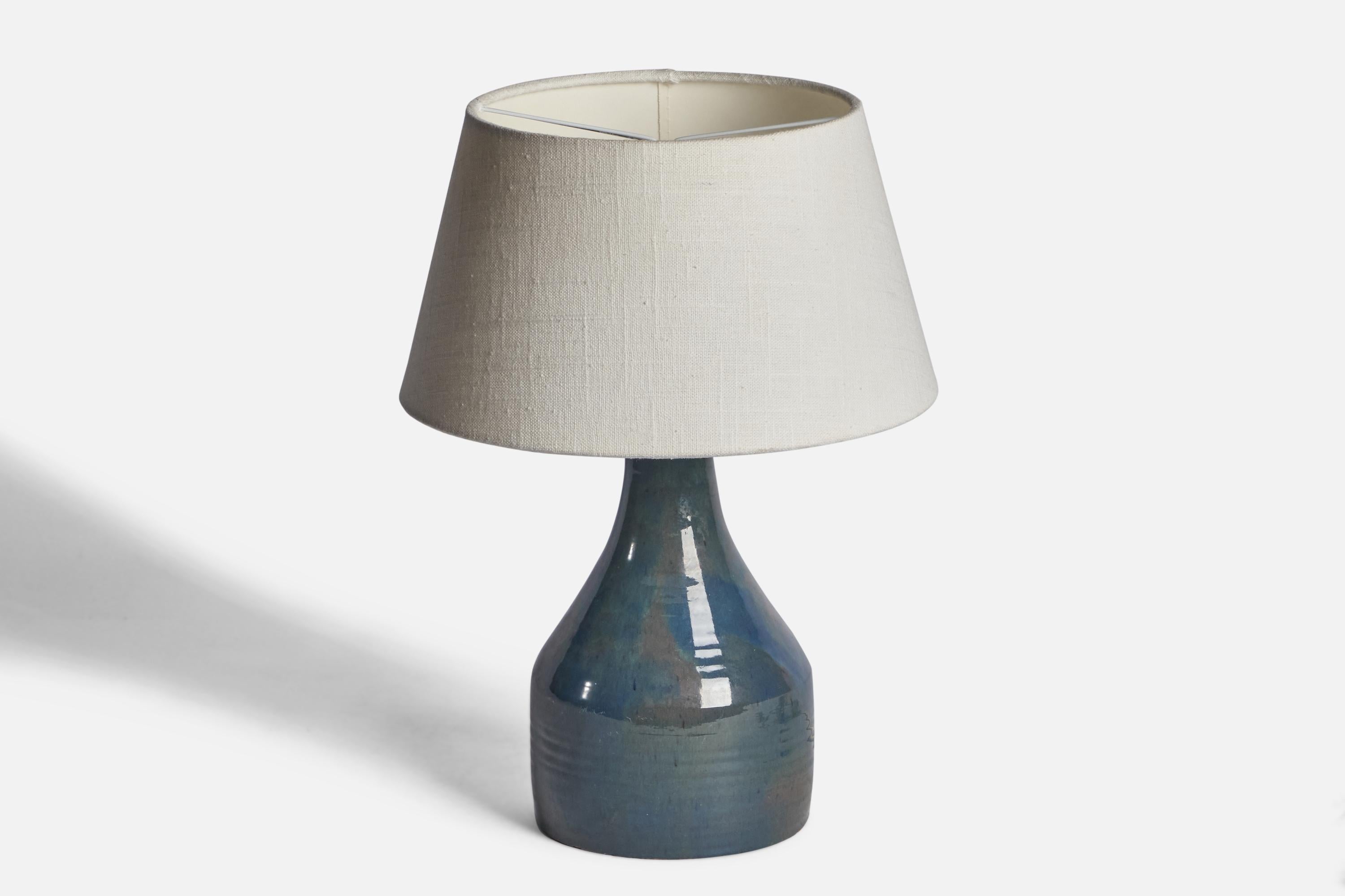 Mid-Century Modern Swedish Designer, Table Lamp, Ceramic, Sweden, 1960s For Sale