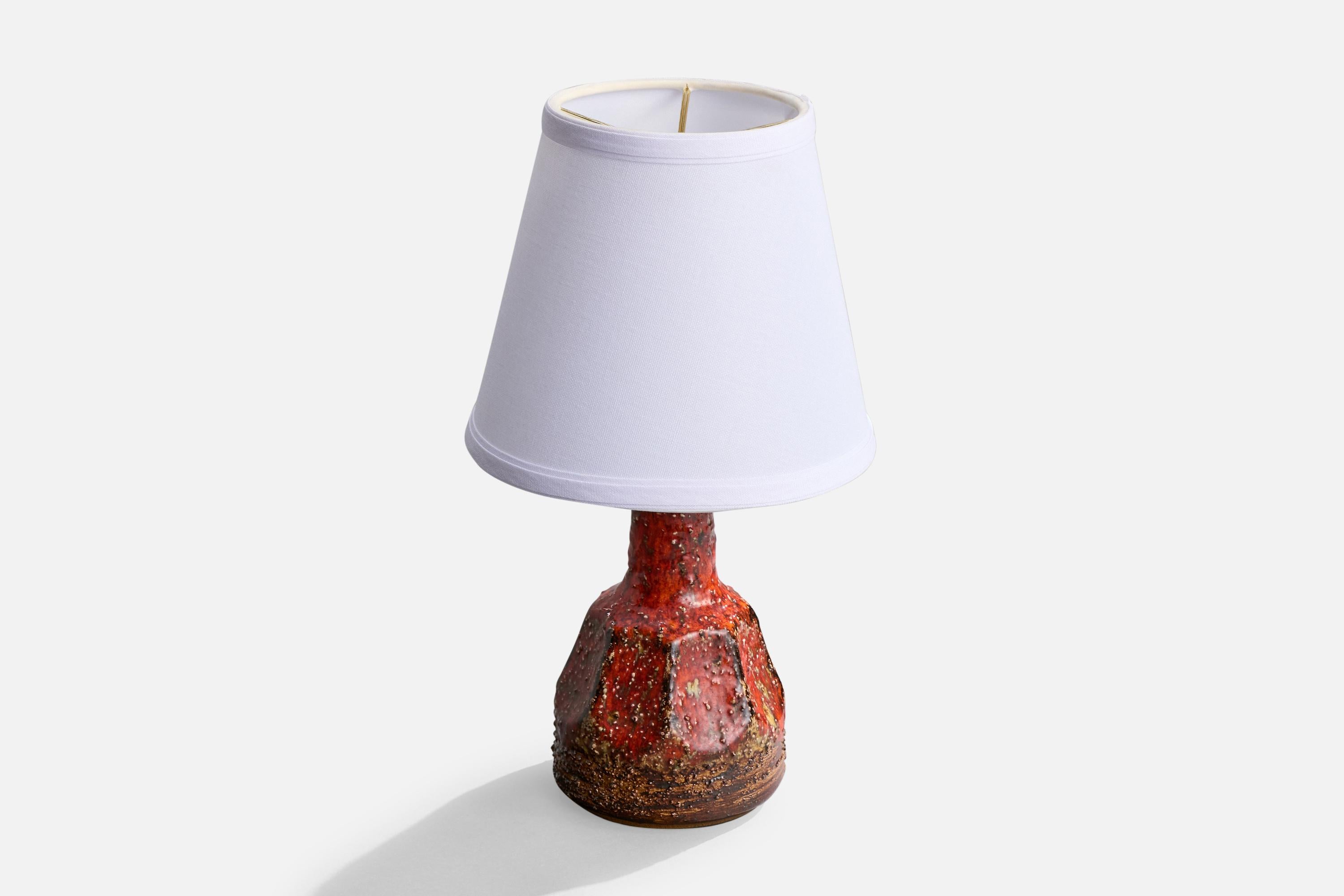 Mid-Century Modern Designer suédois, lampe de bureau, céramique, Suède, années 1960 en vente